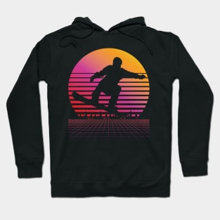 Vintage Ski Racing Retro Skiing Winter Sports Lovers Skier Hoodie